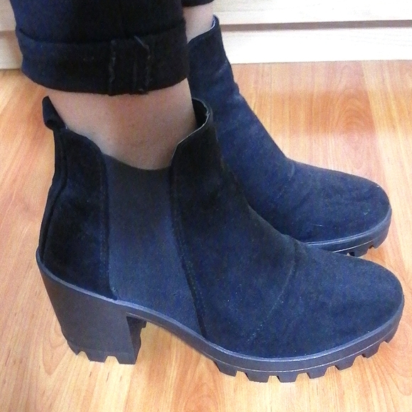 TOPSHOP black suede booties - Picture 5 of 6